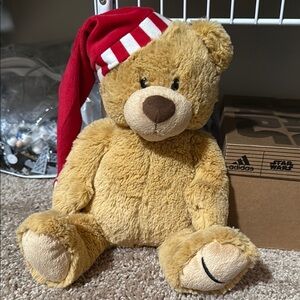 Amazon Gund Cozy Brown Teddy Bear with Red Hat